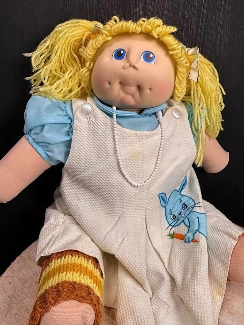 Vintage 1984 The Original Doll Baby Martha Nelson Thomas Blonde Blue Eye Craft